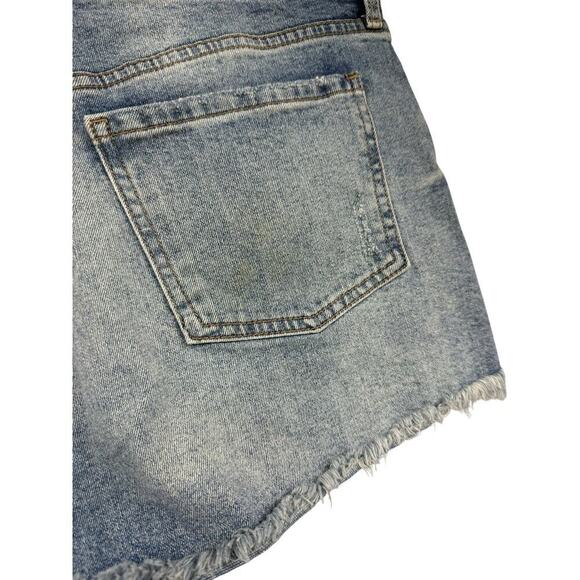 Kut From The Kloth Distressed Cut Off Jane High Rise Denim Shorts Size 14 - Picture 4 of 9